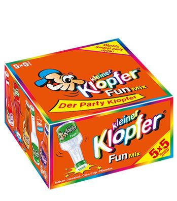 Kleiner Klopfer Fun Mix Likör Miniaturenpaket (15 - 17 % vol, 0,5 Liter)