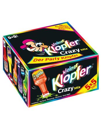 Kleiner Klopfer Crazy Mix Likör Miniaturenpaket (15 - 16 % vol, 0,5 Liter)
