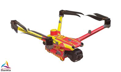 DJI M4TD - Skin - Design: DLRG - Individualisierbar - Folie/Decal/Sticker