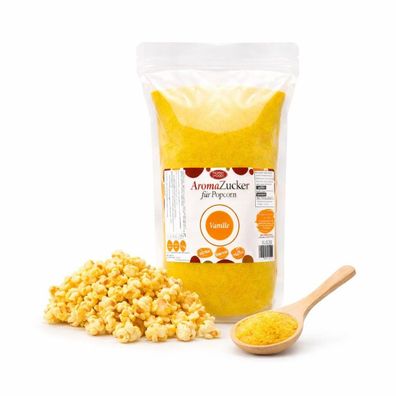 Popcorn Vanille Zucker 1 kg für süßes Popcorn und Desserts