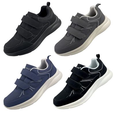 Herren Sneaker Klettverschluss Sportschuhe Freizeitschuhe Leicht Turnschuhe Neu