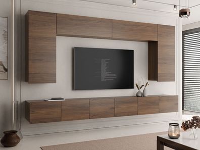 Wohnzimmer-Set Calabrini XIII Wohnwand Kollektion Modern Wohnzimmer Anbauwand
