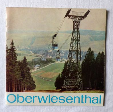 DDR Oberwiesenthal Erzgebirge Prospekt Reiseführer DEWAG Werbung