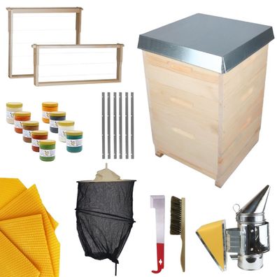 Imkerei - Starterset DNM Deutsch Normal "DIE KLEINE" - Beute - Rähmchen - Mittelwand