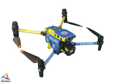 DJI M30 - Skin - Design: Polizei* - Individualisierbar / Folie / Wrap / Decal