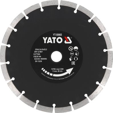 Disque de coupe diamanté 230 x 22,2 mm