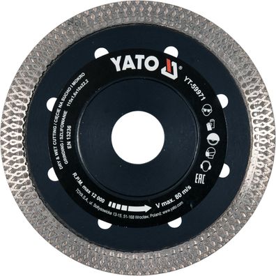 Disque de découpe diamanté 115 x 22,2 mm pour céramique