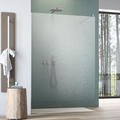 Design Duschwand Walk In Crash Glas 900 x 2000 mm Echtglas Duschabtrennung