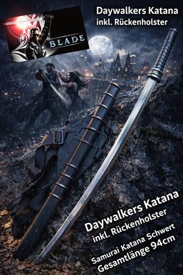 NEU BLADE Samurai Katana Schwert 94cm groß für Cosplay Sammler LARP Film Fans