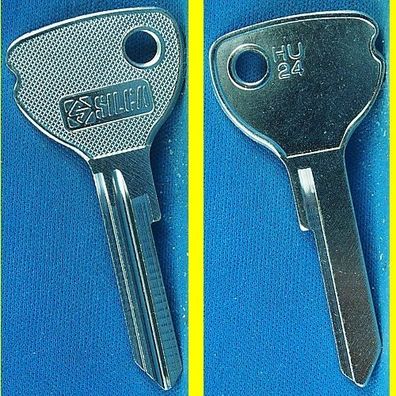 Silca HU24 - KFZ Schlüsselrohling für verschiedene Huf / Opel, Vauxhall