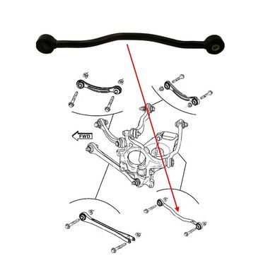 Querlenker hinten oben links Dodge Challenger Bj:08-23, Charger Bj:06-23, Magnum