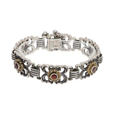 Trachten Armband echt Silber 25323901 mit Granat, Second Hand, getragen