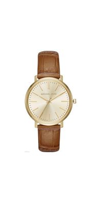 Michael Kors Jaryn Lady Damenuhr gold braun MK2496