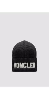 Moncler Mütze aus Wolle in Schwarz