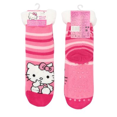 Hello Kitty 1-Paar Flauschige Sherpa Kinder Socken mit Anti Rutsch