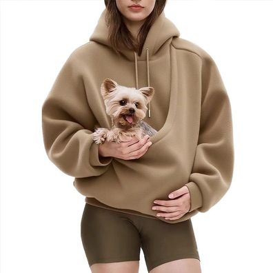 Haustier-Trage-Hoodie, freihändige Tragetasche für Hunde und Katzen, Unisex-Sweatshir
