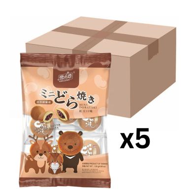 5er-Pack YUKI & LOVE Mini Dorayaki Adzukibohnen 130g