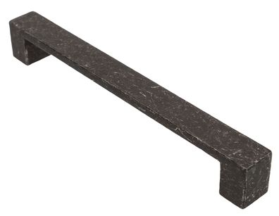 Möbelgriff BA 160 mm Küchengriff Schwarz marmoriert Schrankgriff Metall massiv