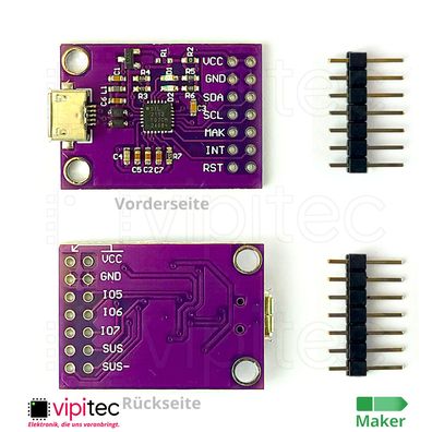 CP2112 USB-zu-I2C Programmieradapter SMBus Kommunikationsmodul Evaluation Kit