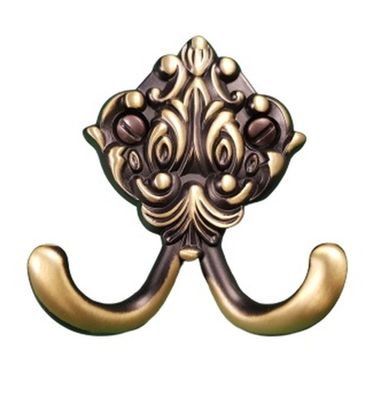 Garderobenhaken Kleiderhaken Messing antik Metall für Wand Garderobe Flur Bad