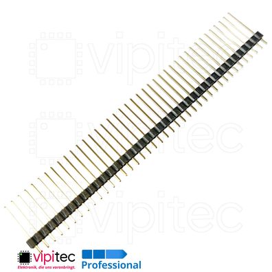 18mm Lange Stiftleiste Vergoldet Male 40-Pin Header RM 2,54 A=18 B=12,5 C=3mm