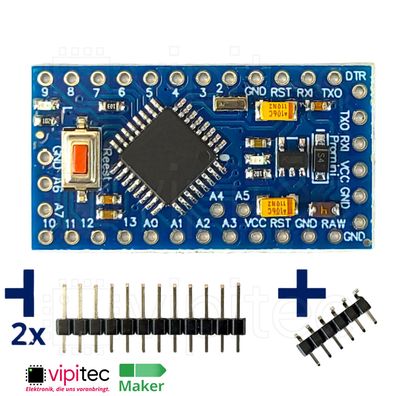 ATmega328PB Modul 5V 16MHz / 3.3V 8MHz Pro Mini PCB Board Layout für Arduino ISP