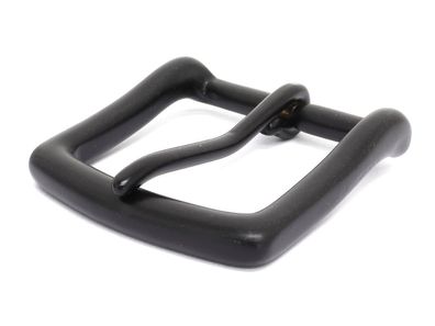 Gürtelschnalle Messing Massiv schwarz, für Ledergürtel, Gürtel,(Buckle)