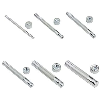 Setzeisen-Set für Messing-Ösen - Lederösen/Ösen in Leder einsetzen