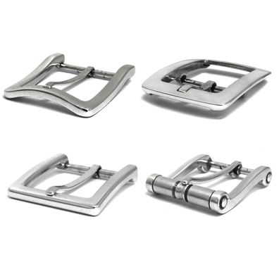 Gürtelschnalle Versilbert poliert 40mm, Schnalle für Ledergürtel/Gürtel