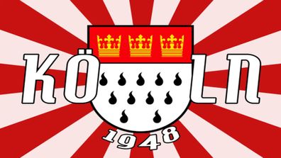Fahne Flagge Köln 1948 - 90 x 150 cm