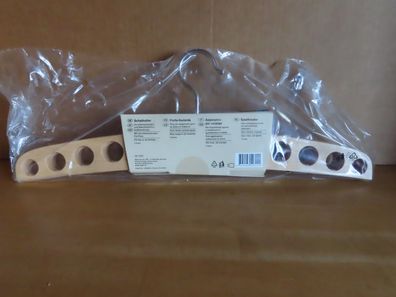 Kleiderbügel Holz mit 12 Löchern für Tücher Schals Ordex 2 St