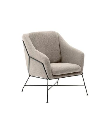 Sessel Brida 67 x 81 x 77cm Stahl und Gewebe Sitzgarnitur Wohnzimmer Stuhl Neu