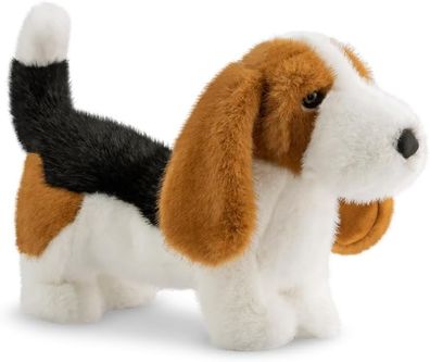 Aurora Uk Aurora 26604 Borealis Duke Baset Hound 35,6 cm, Plüschtier, Weiß und Braun