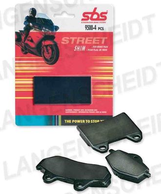 SBS Brake Pad Shims Distanzplättchen für Bremsbeläge