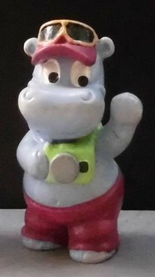 Ü-Ei Figur 1992 Happy Hippos auf dem Traumschiff - Tele Toni