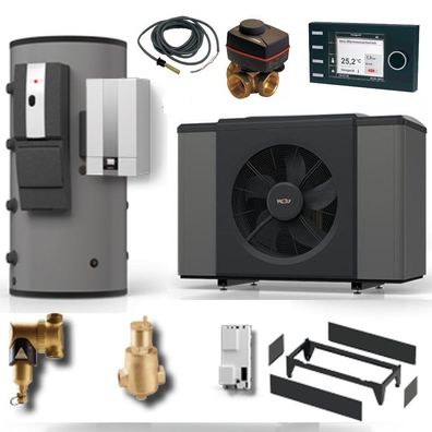 Wolf Paket Wärmepumpe CHA-20/24-400V inkl. BM-2 Puffer BSP-W-1000 9149092W33