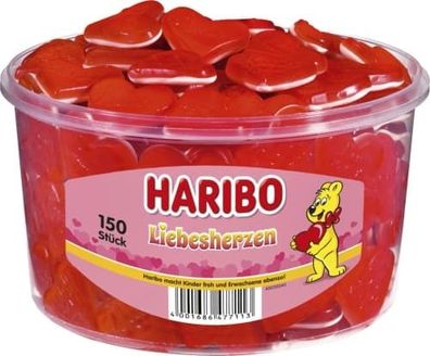 Haribo Liebesherzen 150 Stück 1,2 kg