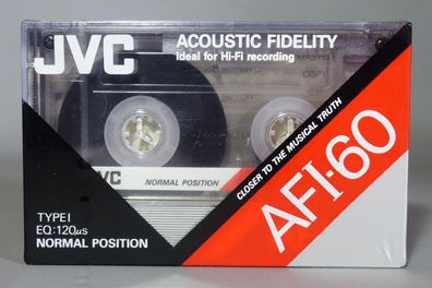 JVC Audio-Kassette MC AFI-60 Kassette Leerkassette 60min NEU Originalverpackt