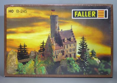 Faller H0 B-245 Große Burg Lichtenstein Schloss auf Berg 80er Jahre NEU OVP