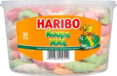 Haribo Raupen XXL 30 Stück 960 g