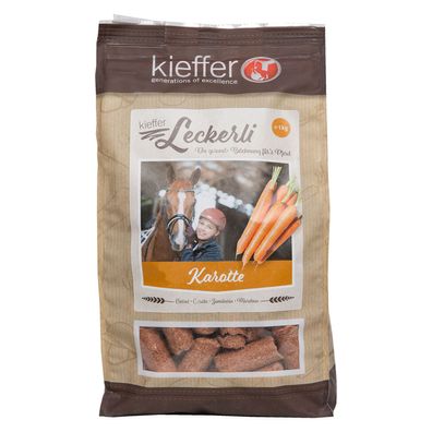 Kieffer Leckerli Karotte - natürlicher Leckerbissen für Pferde - 1 kg