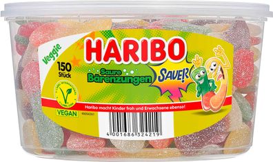 Haribo saure Bärenzunge 150 Stück 1,35 kg