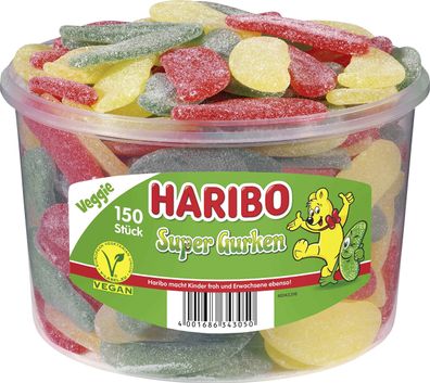 Haribo Super Gurken 150 Stück 1,35 kg