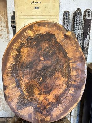 Baumscheibe, Holzscheibe, Tischplatte, ca. 80x5 cm geschliffen geölt