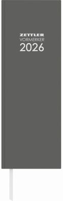 Zettler 660123 Vormerkkalender 801 - 2 Tage / 1 Seite, 10,4 x 29,6 cm, sortiert