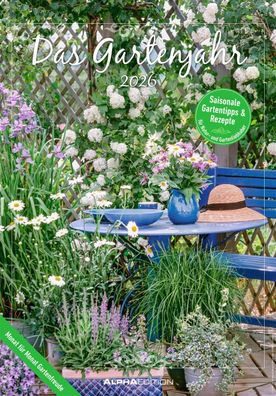 AlphaEdition 160321 Bildkalender Das Gartenjahr - 23,7 x 34 cm