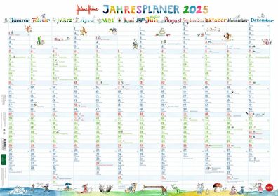 HEYE 1584 Wandkalender Helme Heine - 68 x 48 cm