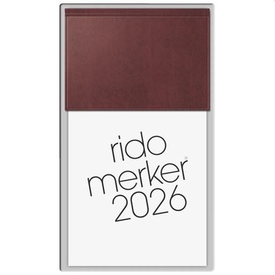 rido® idé® 70-35 003 276 Tagesblock Merker 2026 - 1 Tag / 1 Seite, 10,8 x 20,1 cm, du