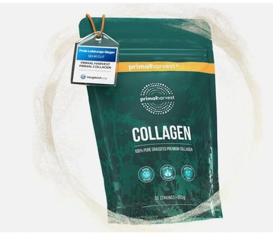 Primal Harvest Collagen Pulver -30 Portionen-Premium Kollagen Hydrolysat, eutral