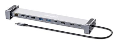 Manhattan 10-in-1 - Dockingstation - USB-C 3.2 Gen 1